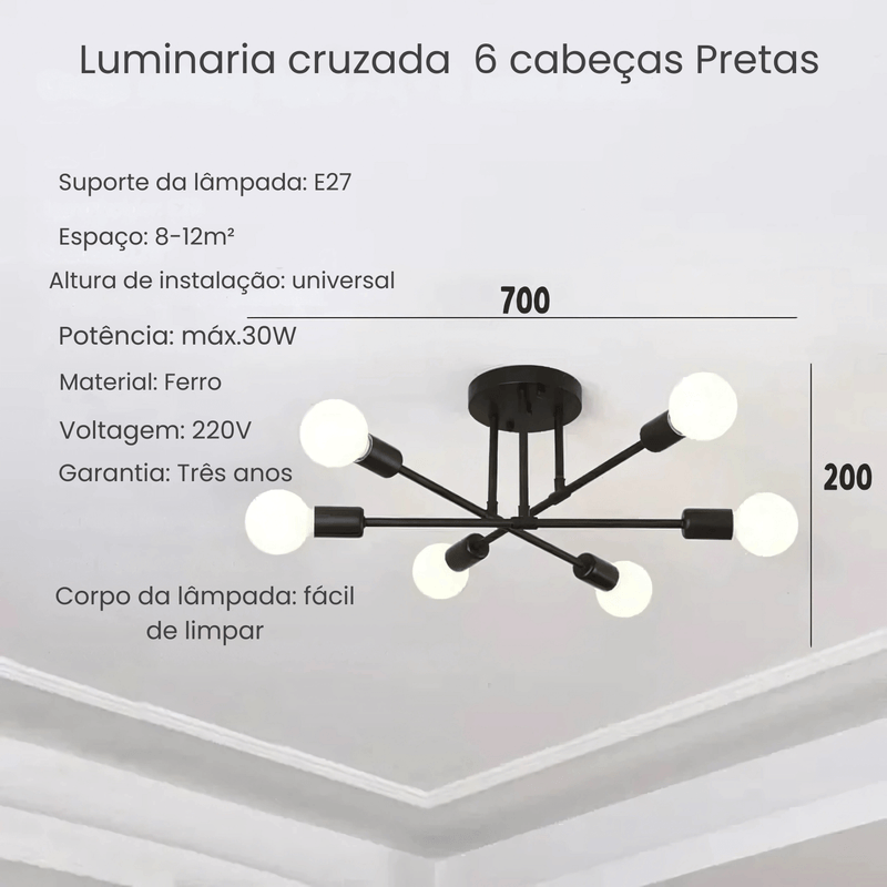 Lustre Suspenso Moderno - Da Market 24