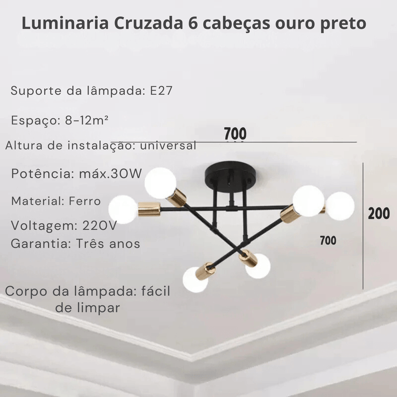 Lustre Suspenso Moderno - Da Market 24