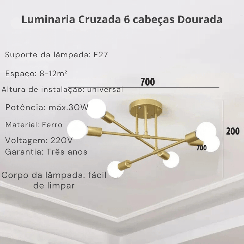 Lustre Suspenso Moderno - Da Market 24