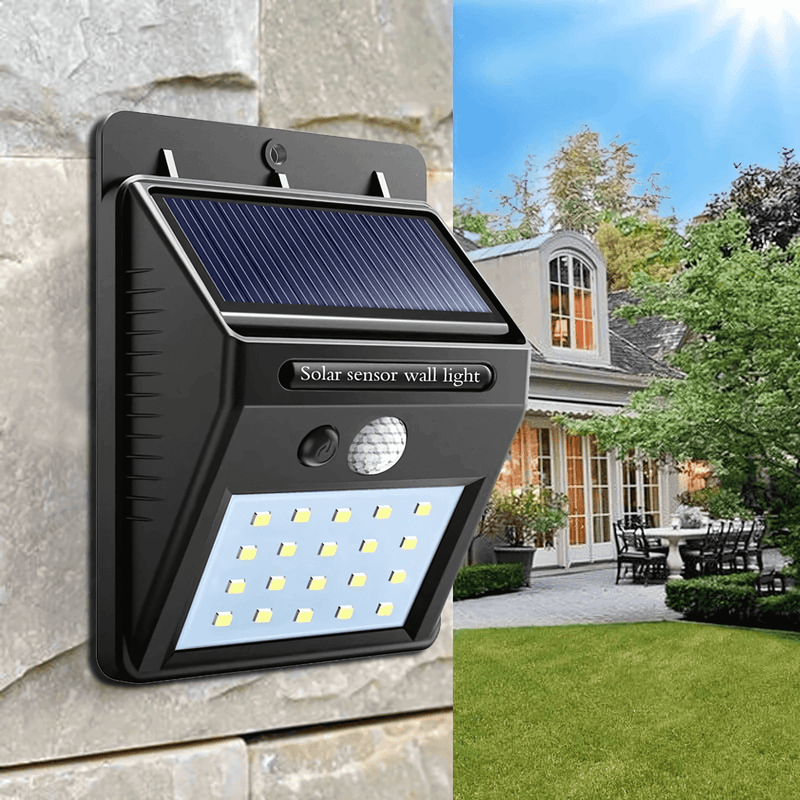 Luminaria Solar com Sensor - 20 Led da Market 24