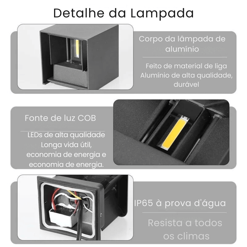 Luz de Led Para Exterior - Na Market 24