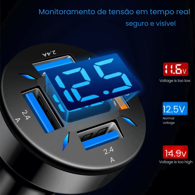 Carregador Portatil 4 em 1 - Market 24